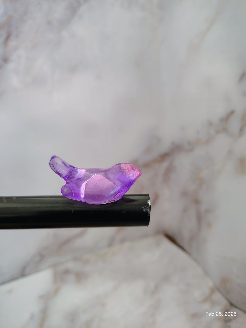 Light purple bird magnet