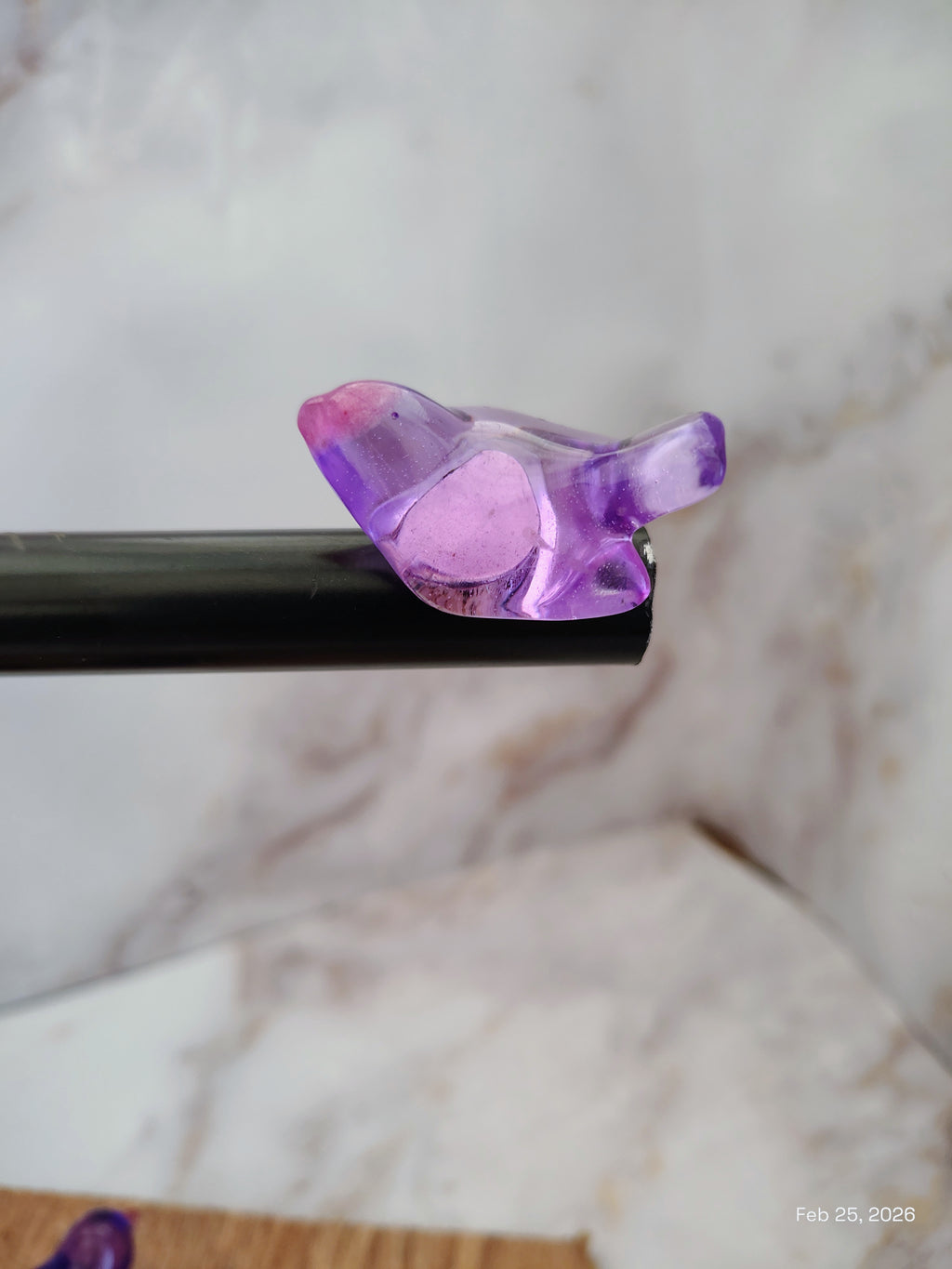 Light purple bird magnet