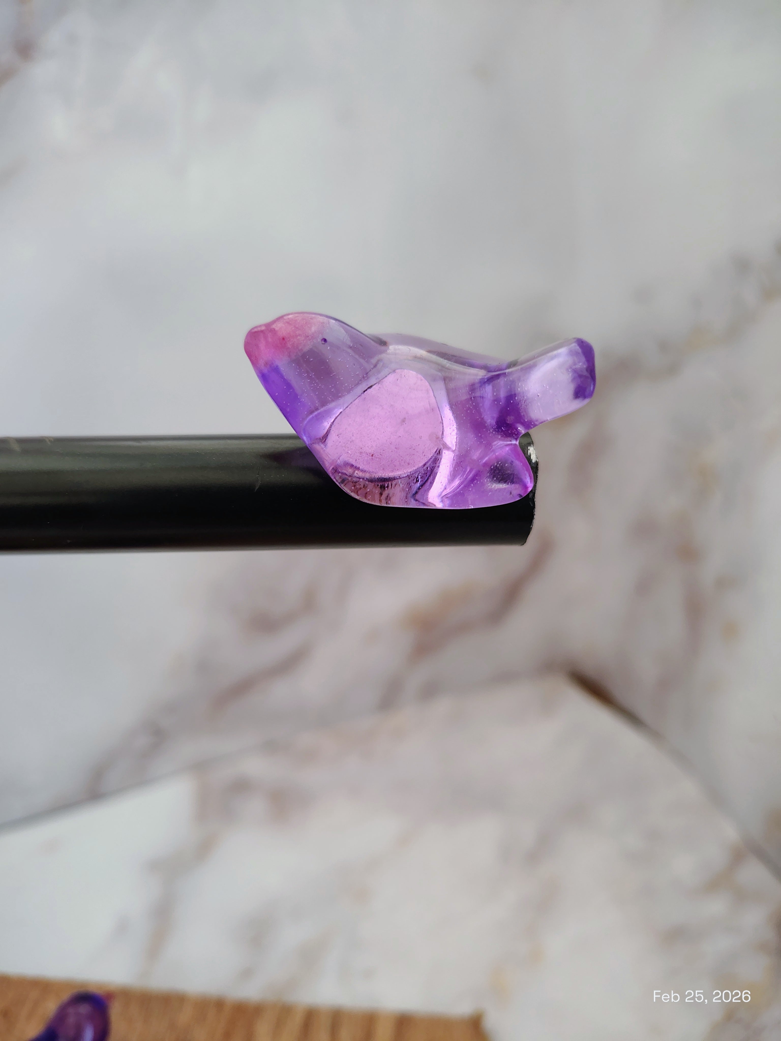 Light purple bird magnet