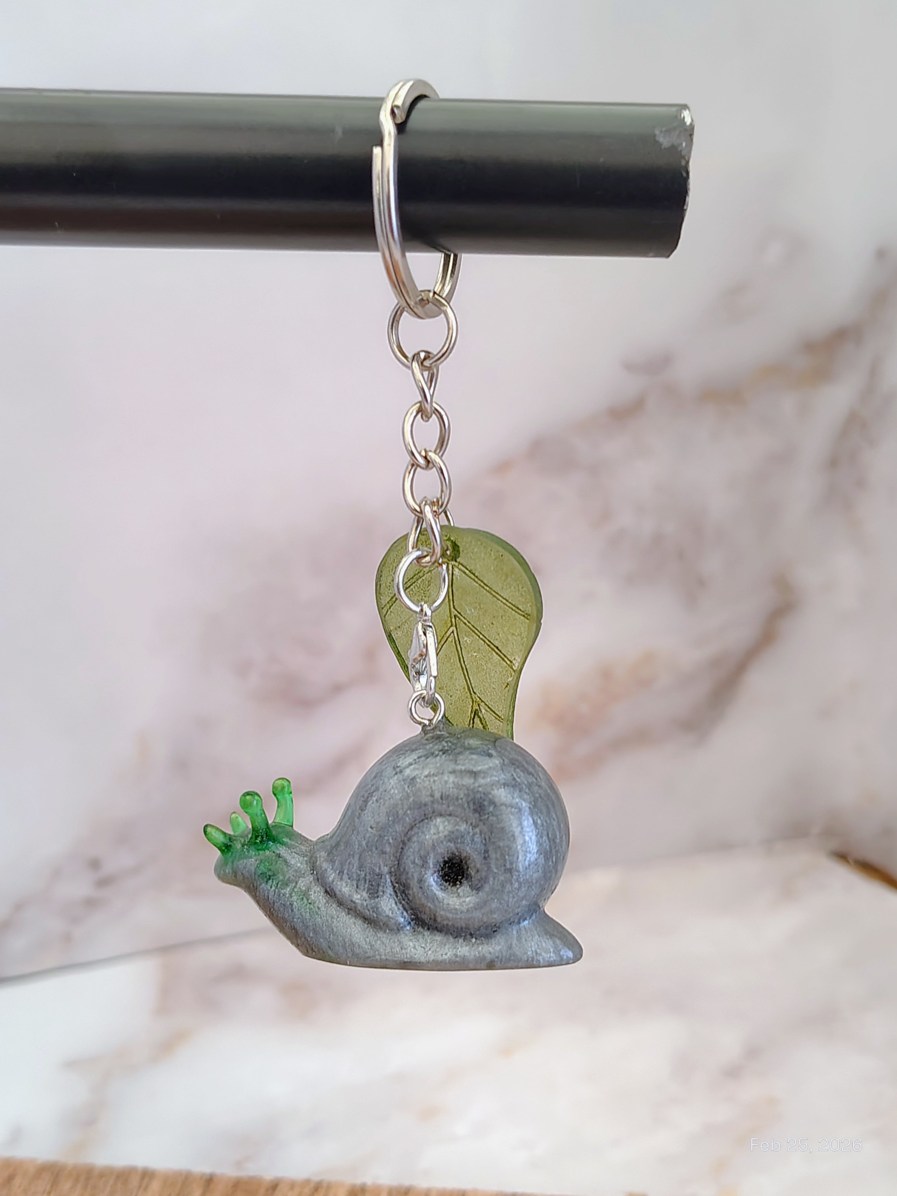 Snail Keychain