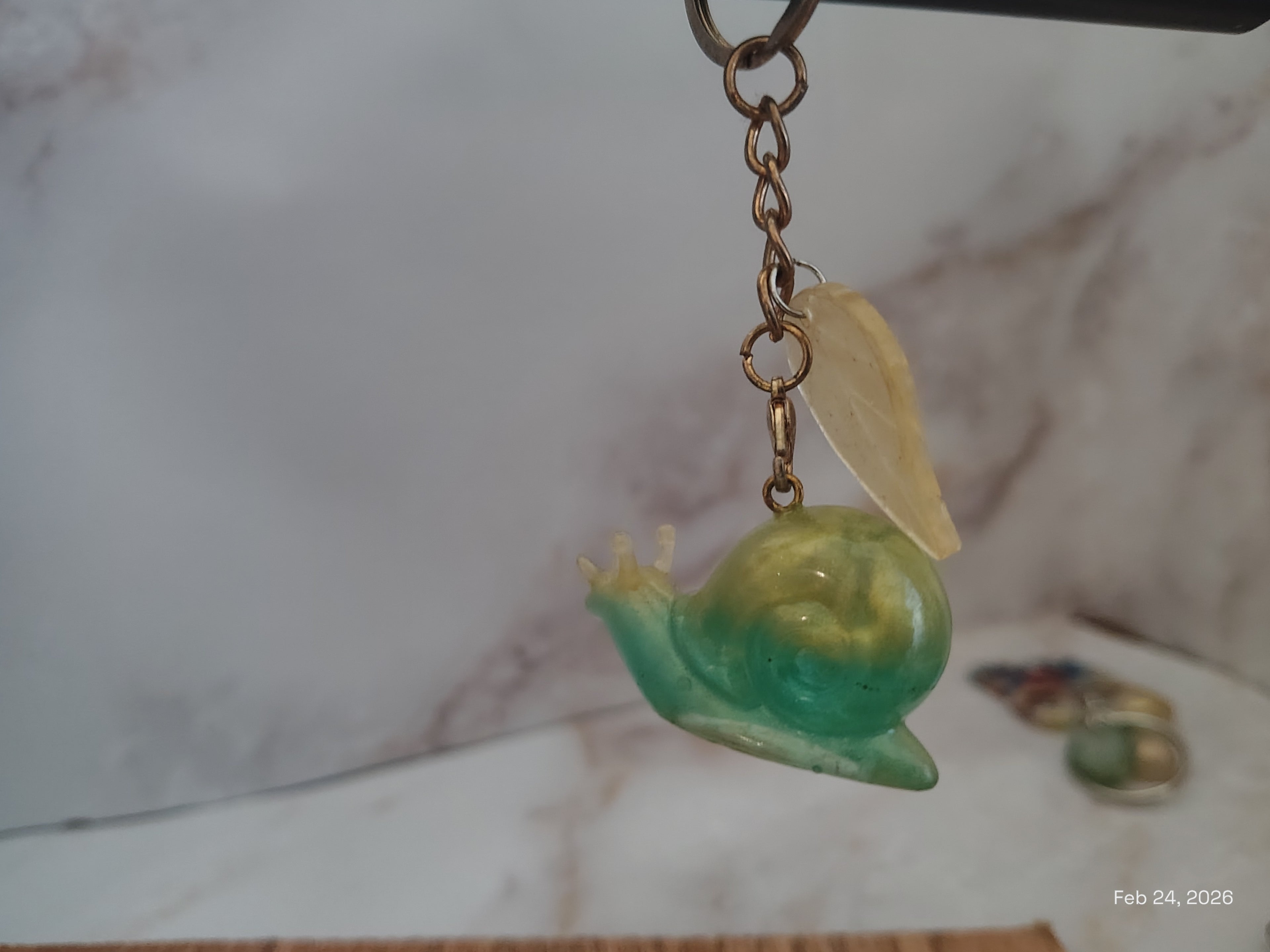 Snail Keychain