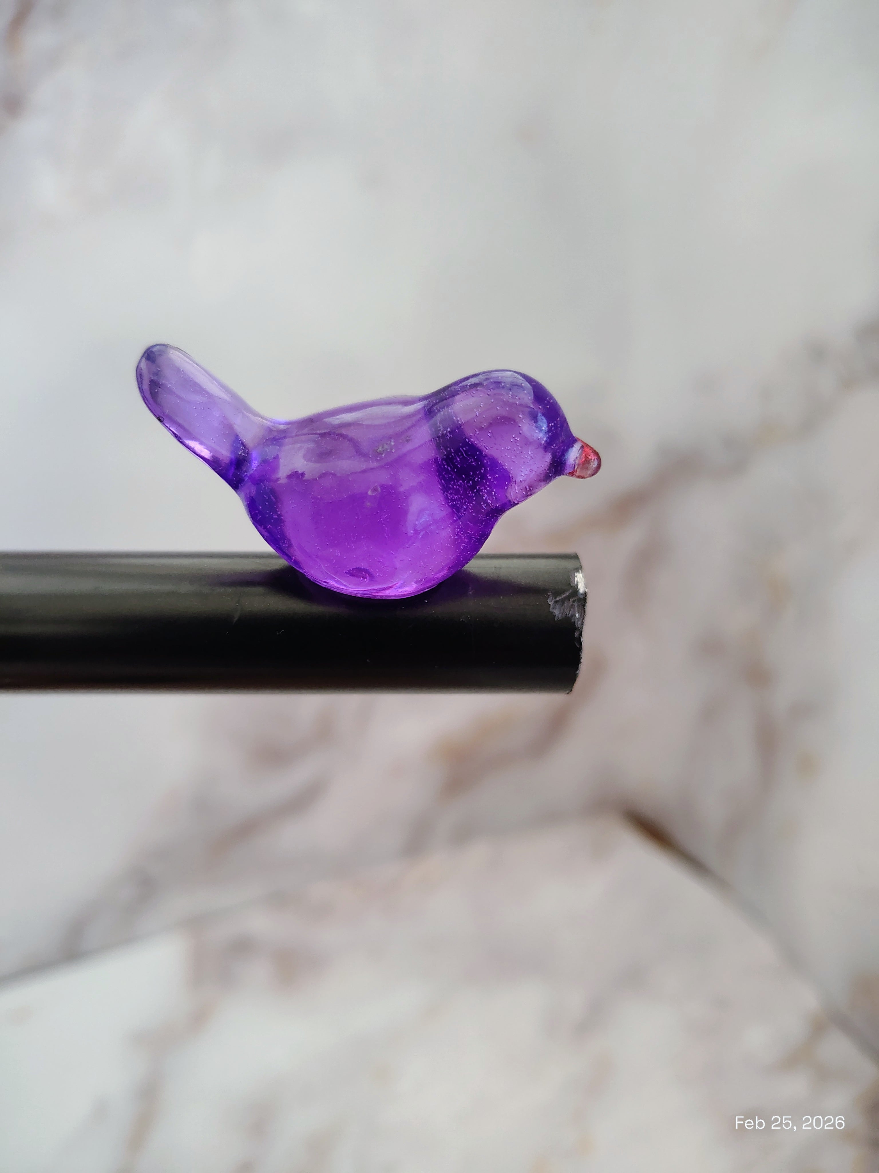Purple bird magnet